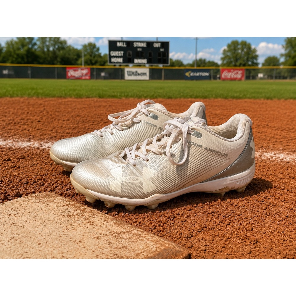 Under Armour Leadoff Low RM Baseball Cleats White S 1297314 Mens 6.5 Women‎ 8